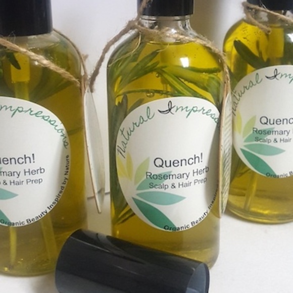 Quench! Hair Therapy - Treatment, Hair Prep, Scalp & Hair Oils - Rosemary - 4oz - Picture 3 of 3
